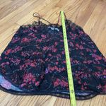 IRO ‎ Dasher Floral Lace Cami Top Black Red Size 38 Photo 6