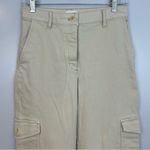 Wilfred Aritzia Cream Modern Cargo Utility Denim Pants Size 4 Photo 3
