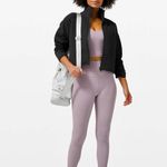 Lululemon Athletica black quilted calm bomber style thick everyday jacket Photo 3