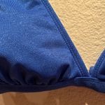 Xhilaration New Blue Sparkly Bikini Top Size Large Rave Top NWT Photo 3