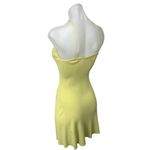ZARA Yellow Halter Ribbed Knit Sleeveless Pullover Mini Bodycon Dress Size S Photo 3