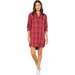 NWT Outerknown Blanket Shirt Dress in Navy/Plaid $168 MSRP Blue Photo 2