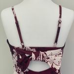 Trixxi Burgundy And white Flower Dress Photo 3