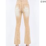 American Bazi  New Shirring detail flare pants Dos Angeles khaki retro Large chic Photo 2