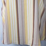 Pink republic  Yellow & Brown Striped Tank Cami Top size Medium Photo 5