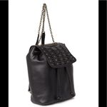 Frye Jade Studded Leather Backpack, ADJUSTABLE Chain/Leather Strap, Black, NWT Photo 4