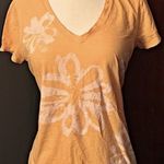 Old Navy VINTAGE Graphic Orange V-neck T-shirt Photo 0