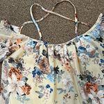 Tobi  floral blouse size medium off shoulder ruffled sleeves lined Photo 7