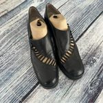 Nine West Vintage 90’s Unique Cut-Out Design Black Leather Women's Heels Photo 1