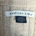 American Eagle Ribbed Button Front Cardigan Oversized Size M Cream Relaxed Size M Photo 1