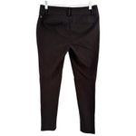 Ann Taylor Black Moto Zip Pants Size 4 Stretchy Skinny Mid Rise Photo 1