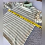 Vintage 90s Jaclyn Smith Sport Lime Green Yellow Stripe Turtleneck Sweatshirt L Size L Photo 5