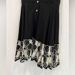 Anthropologie Cleobella Black Flutter Sleeve Dress With Floral Lace Trim Photo 2