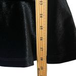 & Other Stories & Other Stories Velvet Mini Skirt Women’s Size 2 Black Ruched Ruffle Hem Photo 10