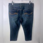 SO  Women's‎ Denim Jeans Size 11 Blue Ankle Dark Wash Cotton Blend Stretch Photo 2