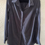 Lululemon  Athletica Gray Long Sleeve Button Down Shirt Photo 0