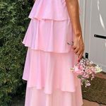 Show Me Your Mumu  Meet Cute Dress In Light Pink Taffeta Photo 5