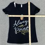 Itsa Girl Thing On Point Cactus Graphic Cap Sleeve Tee Shirt Black Large New Photo 5