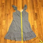 Live to be Spoiled Powder Blue Ruffle Smocked Textured Mini Dress Womens Large Photo 3