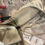 ZARA  Champagne Satin Effect Midi Dress Photo 4