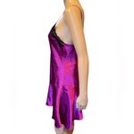 Delicates Vintage Iridescent Holographic Purple Lingerie Intimates Slip Dress Photo 1