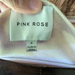 Pink Rose  Cream Button-Up Vest Size Small Photo 3