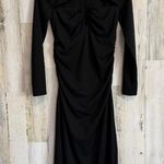 H&M * Midi Size Medium Black Long Sleeve Dress Chic Slim Fit Casual Chic Photo 0