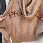 H&M Pringle of Scotland size extra small brown wool blend collab varsity hoodie Photo 3
