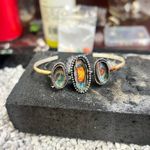 Turquoise cuff bracelet Blue Photo 5