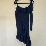 House Of CB 'Kiki' French Navy Ruffle Mini Dress NWOT size XS Taller Photo 9