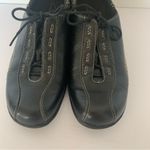 Clarks EUC  Viola Black Leather Lace Up Comfort Sneaker Shoes Size 8W Photo 3