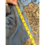 Hello Molly  Azure Skies Crop Blue Satin Shirt On or Off‎ the Shoulder Size 2 Photo 9