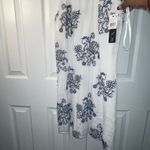 BCX  Ivory Dress with Navy Floral Design Photo 11