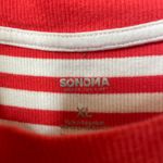 Sonoma women's extra large white / red striped shirt dress Photo 3