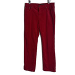 Lauren Jeans Co Ralph Lauren Pants Womens 12P Red Classic Straight Corduroy Photo 1