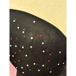 Rampage Black Sheer Babydoll Lingerie Rhinestone Ruffle Hem Photo 2