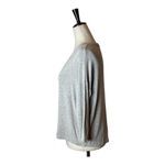 Mango ‎ MNG Solid Gray Drop Shoulder V Neck Oversized Top Size XS Photo 2