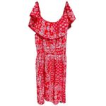 Faded Glory  Women Large Eyelet Bandana Patchwork Paisley Off The Shoulder Rodeo Photo 1