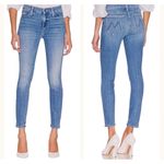 MOTHER The Looker Crop Jeans Women's Sz 29 Light Wash We're All In This Together Blue Photo 1