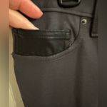 Calvin Klein Calving Klein Jeans Gray Straight Leg Pants Faux Leather Pocket Women's Size 12 Photo 5