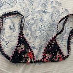 Bydee Swim women’s bikini top in Sakura print Black Photo 0