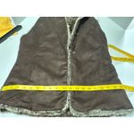Crosby Reversible Faux Fur and Faux Suede Vest Size M Brown Size M Photo 6