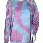 Zeagoo Sweatshirt Womens Medium Blue Purple Tie Dye Casual Lounge Athleisure Photo 0