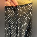 Lulus Lulu’s black dress w tiny white dots and velvet trim size Medium-lovely ruffles Photo 6