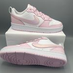 Nike Court Borough Low 2 SE (GS) Big Girl' Shoes Color White/Pink Foam Photo 11