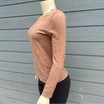 J.Crew Mercantile Womens XS Sweater Crew Neck Brown Long Sleeve Wool Blend Photo 4