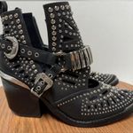 Jeffrey Campbell  NWOT Wylie Valdosta Black Cutout Studded Western Ankle Boot Photo 0