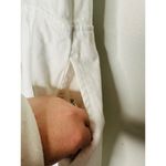 DL1961 White Denim Daphne Silver Button Sleeveless Midi Dress Size Small Photo 8