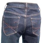 Cache Blue Denim Metallic Embroidery Embellished Jean Pant Crop Stretch $88 NWT Photo 1