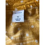 Old Navy Womens Tunic Top XL Mustard Yellow Polka Dot White Photo 6